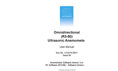 R3-50 - Omnidirectional Ultrasonic Anemometer User Manual