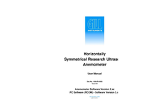 Model HS-100 - Horizontal-Head Ultrasonic Anemometer User Manual