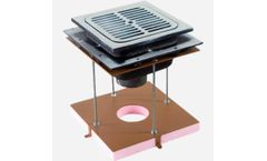 Jay-R-Smith - Model FormIt 3001-3009 - Square Floor Sink with Drain Installation Device