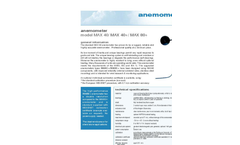 Climatronics - Model F460 - Wind Sensors Brochure