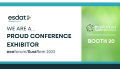 Earth Science Information Systems (EScIS) to Showcase Innovative Environmental Data Management Solutions at eco-forum/SustRem 2023