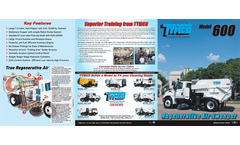 TYMCO Model 600 Street Sweeper Brochure