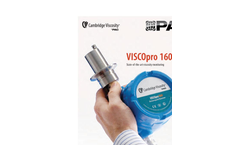 PAC Cambridge Viscosity - Model VISCOpro 1600 - Digital Viscometer - Brochure