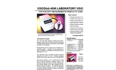 PAC Cambridge Viscosity - Model VISCOlab 4000 - Brochure