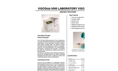 PAC Cambridge Viscosity - Model VISCOlab 5000 - Micro Sample Viscometer - Brochure