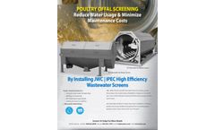 Poultry Offal Wastewater Screening - Brochure