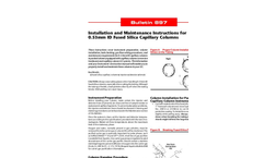 Installation and Maintenance Instructions for 0.53mm ID Fused Silica Capillary Columns