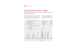 US EPA Method 8015 GRO (Solid Waste/Ground Water Gasoline Range Organics by P&T-GC-FID) on VOCOL