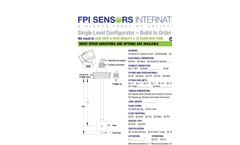 Single Level Custom Switch Sensors - Datasheet