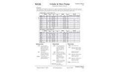 Weil - Grinder, Slicer, and Vortex Pumps - Brochure