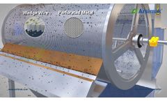 Externally Fed Rotary Drum Screens / Screens / Arsimak - Video