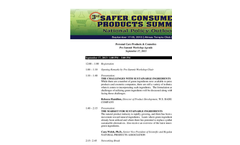 Personal Care Products & Cosmetics Agenda Brochure