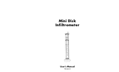 Minidisk Infiltrometer Manual Brochure