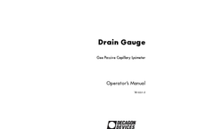 DrainGauge Operator’s Manual Brochure