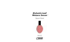 Leaf Wetness Sensor Operator’s Manual Brochure