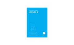 METER - Model HYPROP 2 - Soil Moisture Release Curves - HYPROP Manual