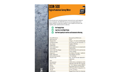DSM-500 Digital Radiation Survey Meter Brochure