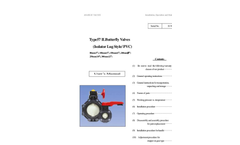Type 57IL Isolator Lug Thermoplastic Butterfly Valves – Manual