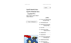 Type 57L Lug Guard Thermoplastic Butterfly Valves – Manual