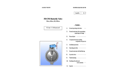 Type PDCPD Giant Thermoplastic Butterfly Valves – Manual