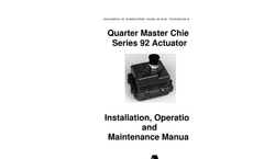 Series 92 Electric Actuators – Manual