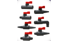 Asahi/America - Model Labcock - 1/4" Quarter-Turn Plastic (PVC) Manual Ball Valve