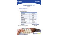 Doshion - Model USP P-551 - Polacrilex Resin - Brochure