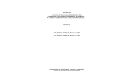 Analysis Of Organohalide Pesticides And Commercial Polychlorinated Biphenyl (Pcb) Products In Water By Microextraction And Gas ChromatograpHY – Method Brochure