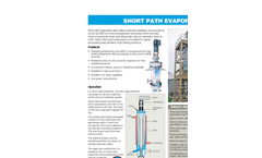 Short Path Evaporation / Distillation System Brochure