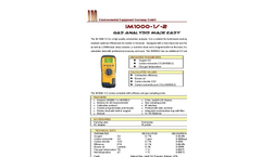 High Quality Combustion Analyzer IM 1000-1/-2- Brochure