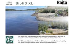 Raita - Model Bio HS - Grey Water Cleaner - Brochure