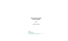Sper-Scientific - Model 860057 - Hot Wire Anemometer with Telescopic Probe - Instruction Manual
