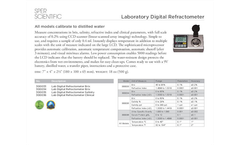 Salinity - Model 300033-300036 - Lab Digital Refractometer- Brochure