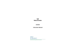 Sper Scientific - Model 300006 - Salt Refractometer - Manual