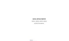 Model 300033, 300034, 300035, 300036 - Digital Refractometer - Instruction Manual