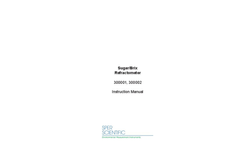 Model 300001, 300002 - Sugar/Brix Refractometer - Instruction Manual