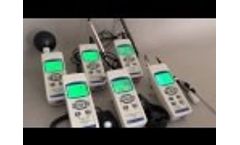 Sper Scientific SD Card Dataloggers - Anemometer, pH, RH, Temperature, Heat Stress, Light Meter - Video