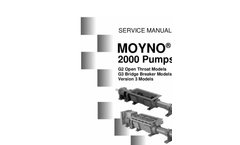 Moyno - 2000 - Pumps G3 - Single Auger Feed with Bridge Breaker – Manual