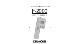 Delmhorst - Model F-2000 - Moisture Meters- Brochure
