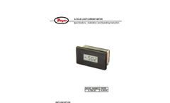 Loop Powered Process Indicator - Model A-705-20 Manual