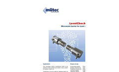 LevelCheck - Model LC 510M - Microwave Barrier for Level Monitoring Datasheet