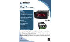 Monarch - Model ACT-3X - Panel Tachometer with NIST Traceable Certificate - Brochure