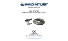 Monarch - Model ROS-HT-W-25 - High Temperature Remote Optical Sensor - Brochure