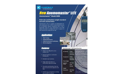 Kanomax - Model Anemomaster 6006-DE - Lightweight Hot-Wire Anemometer  - Brochure