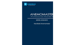 Kanomax - Model Anemomaster 6036 Series - Handheld Hot-Wire Anemometer - Manual