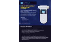 Kanomax Gasmaster - Model 2700 Series - Handheld Gas Monitor - Brochure