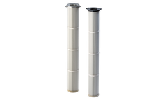 R+B - Ø 145 mm Dust Collector Filter Cartridge with 3 Lug Flange