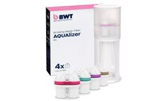 BWT AQUAlizer - Model SET010148 - Water Filter Station Tasting Package + 2 Glass Carafes