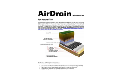 AirDrain for Sports Fields Brochure