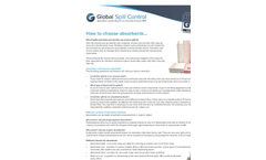 Model MGP - Standard Duty General Purpose Absorbent Pads Brochure